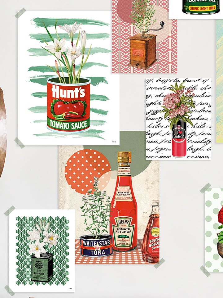 Lámina Botes con Plantas - Imagen 2