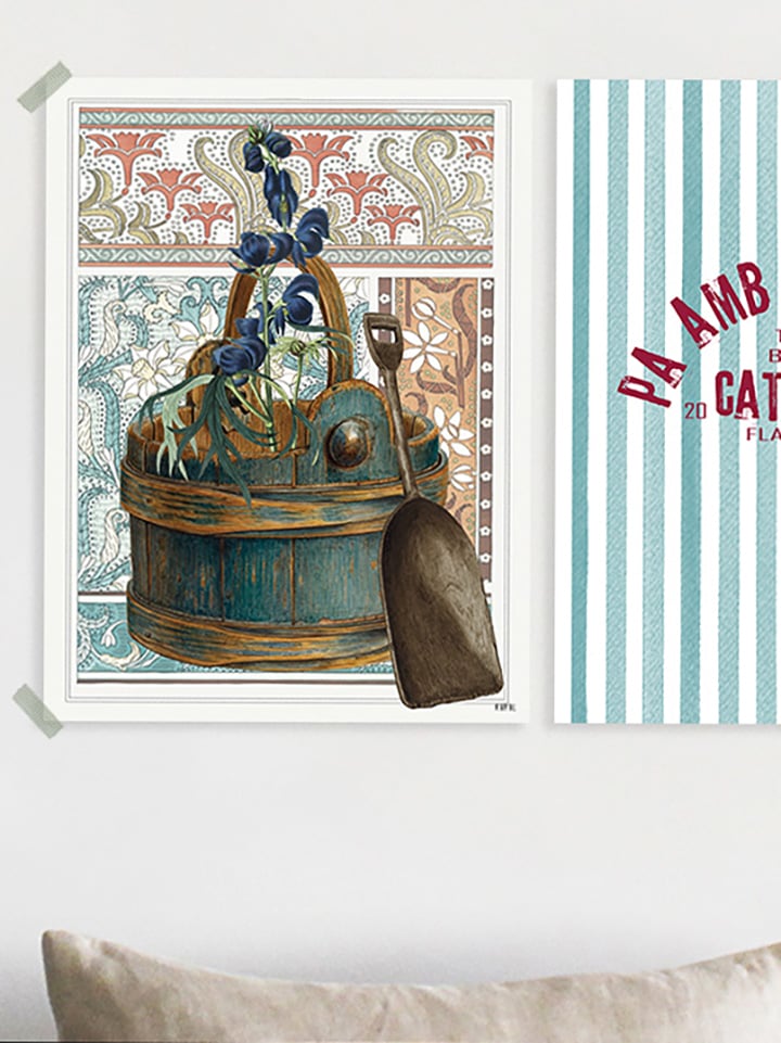 Lámina Cubo Flores Fondo - Imagen 2