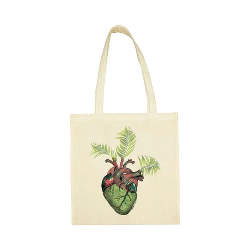 Tote bag Corazón con Hojas