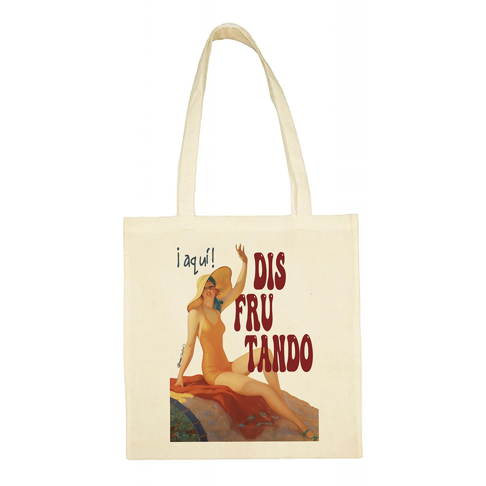 Tote Bag Señora Disfrurando - Imagen 2